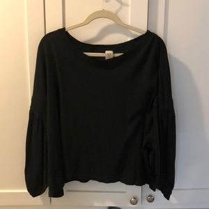 WE THE FREE crop top with Bishop sleeves